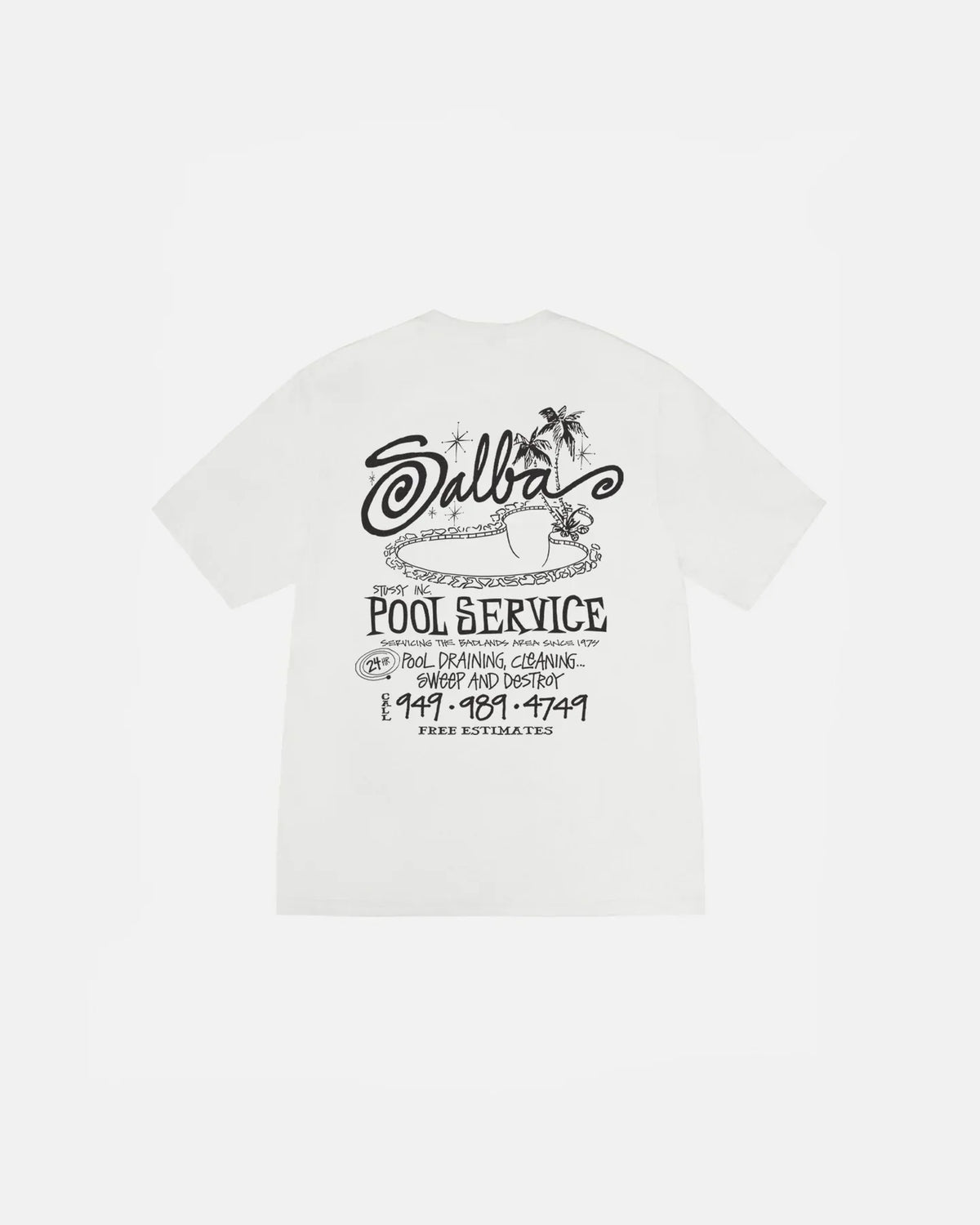 POOL SERVICE TEE PIGMENT DYED