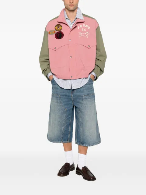 FOUND patch-detail panelled windbreaker