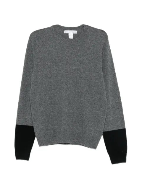 Comme des Garçons Homme colour-block wool sweater