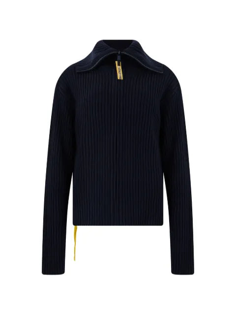 FENDI ribbed-knit zip-up cardigan