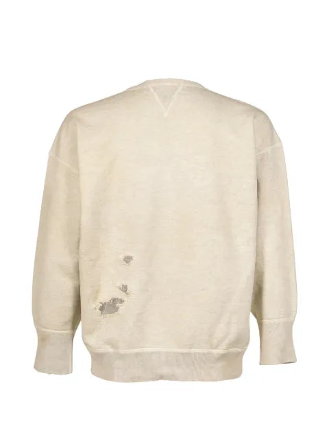 BOW WOW distressed graphic-print sweater