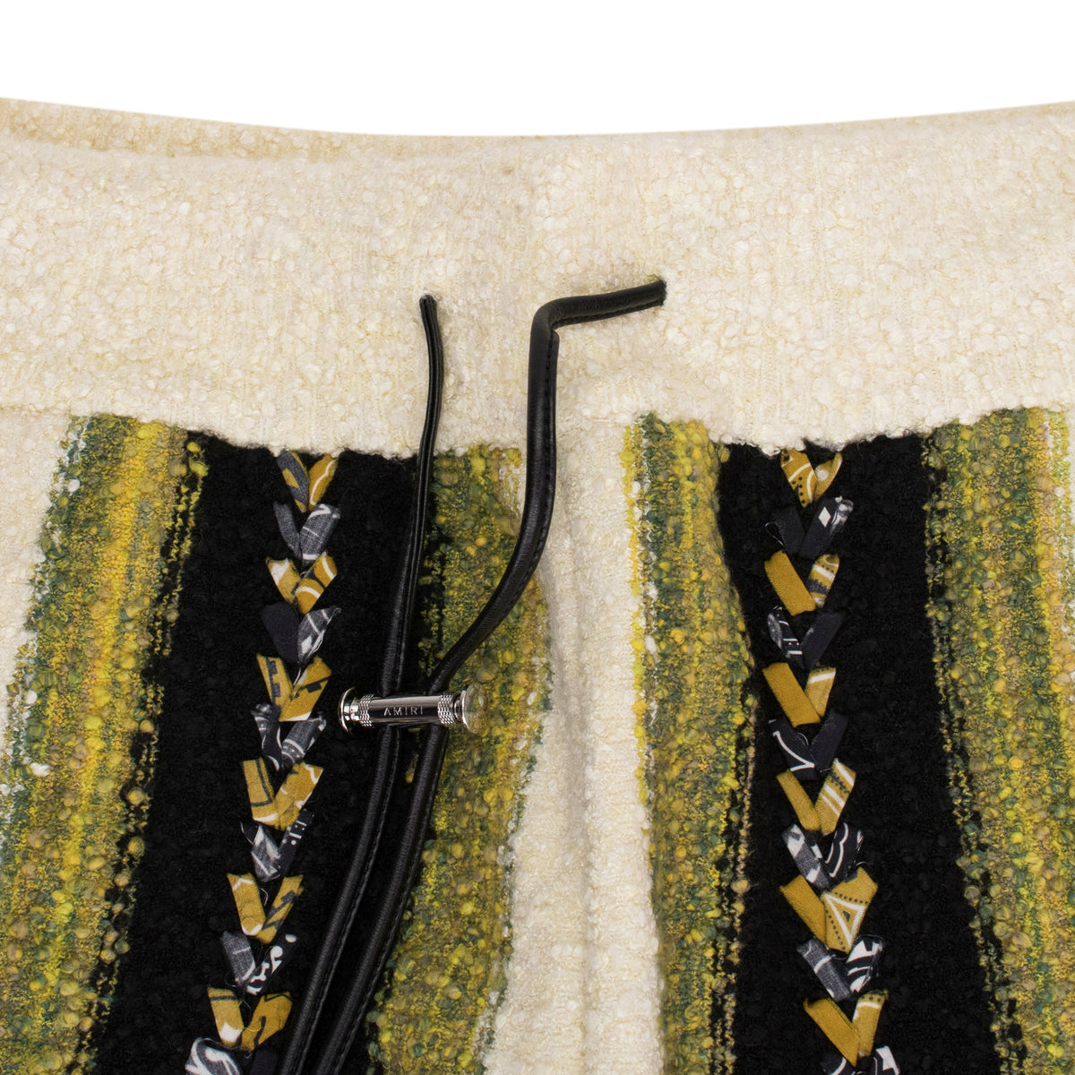 Yellow Braided Bandana Stripe Pant