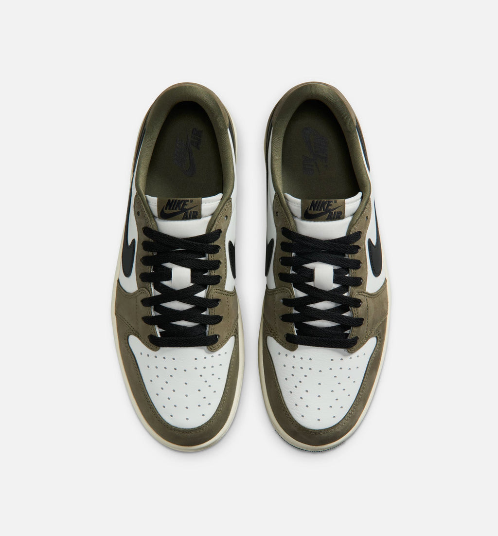 Air Jordan 1 Low OG Men's Lifestyle Shoes - Medium Olive/Black/Summit White/Sail