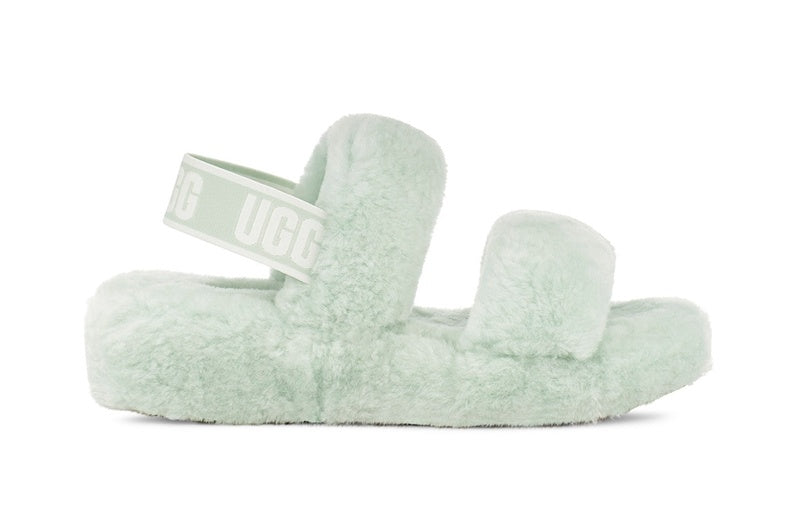 Fluffy Strap Sandals — Sage Green | New Arrival | In Stock