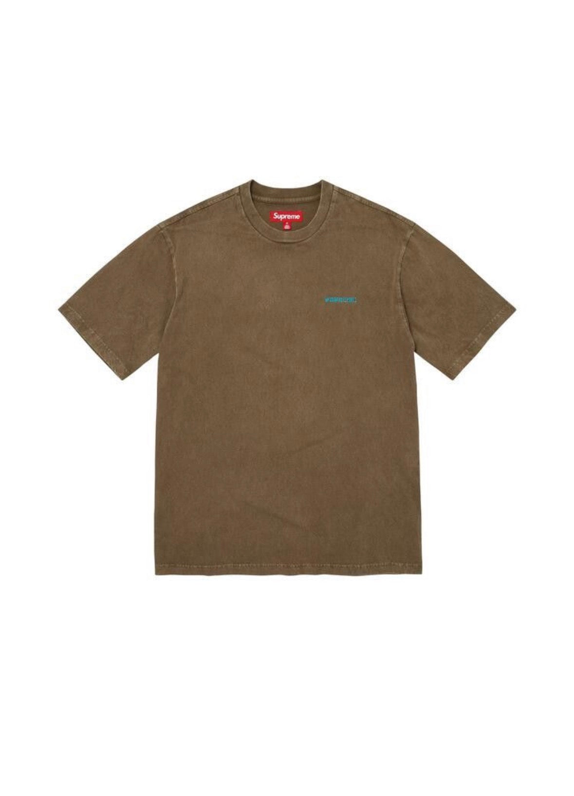 Supreme Washed Short Sleeve Top Olive Brown