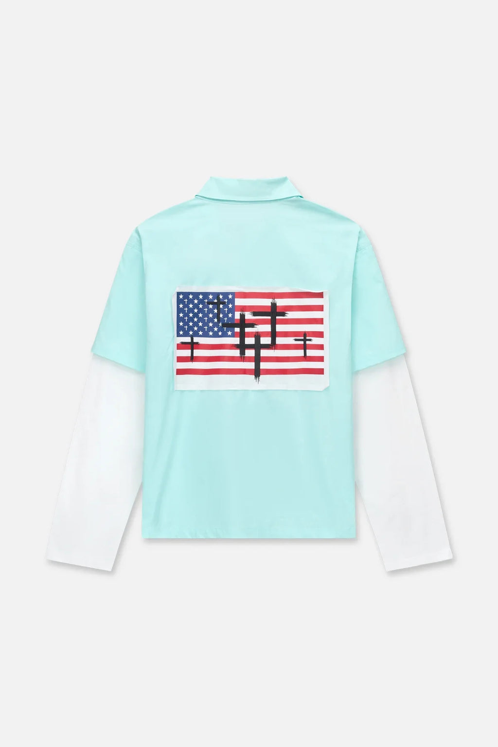 RTA Erik Shirt With Contrast Sleeves