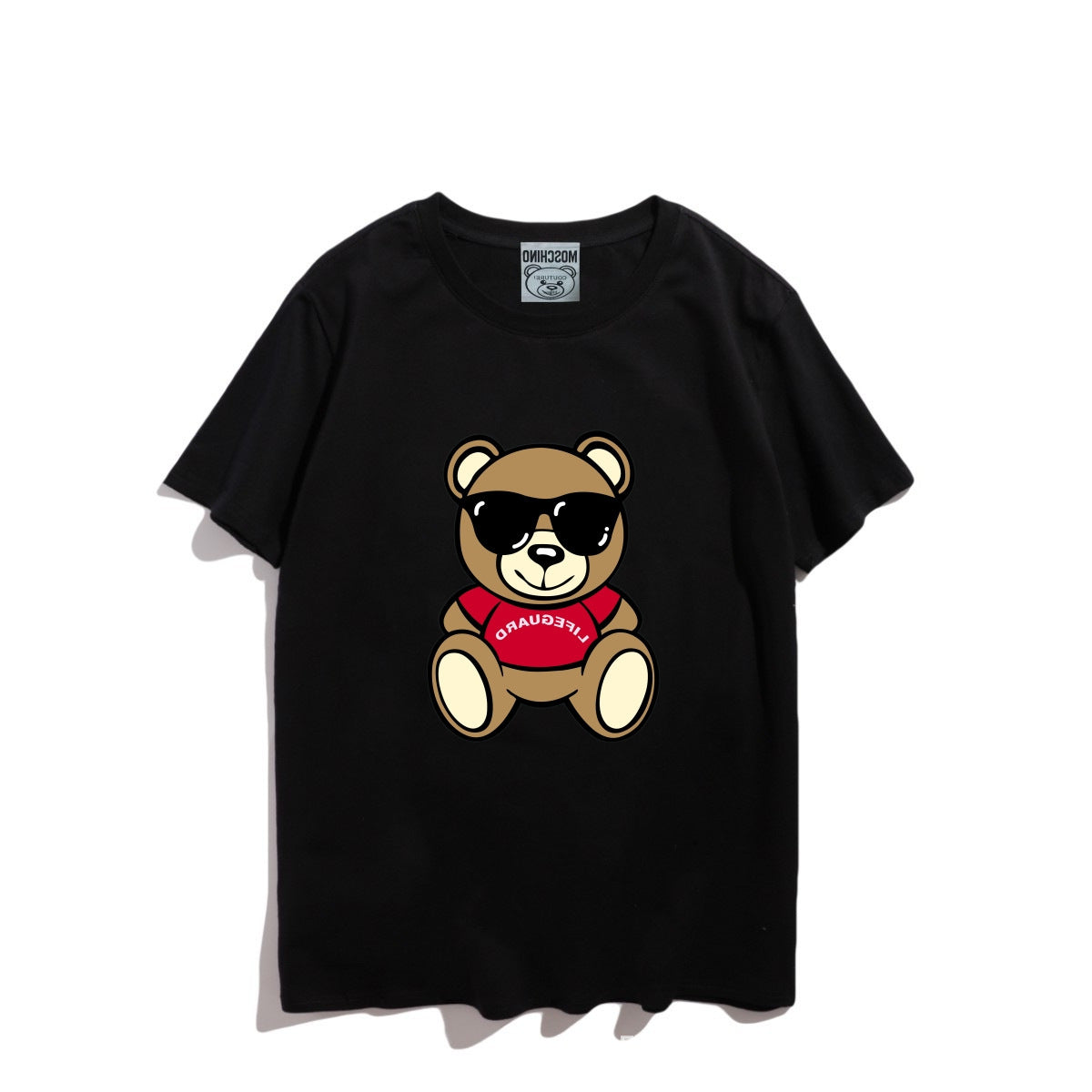 Moschino T-shirt Bear Printed Short-Sleeved T-shirt Couple Wear