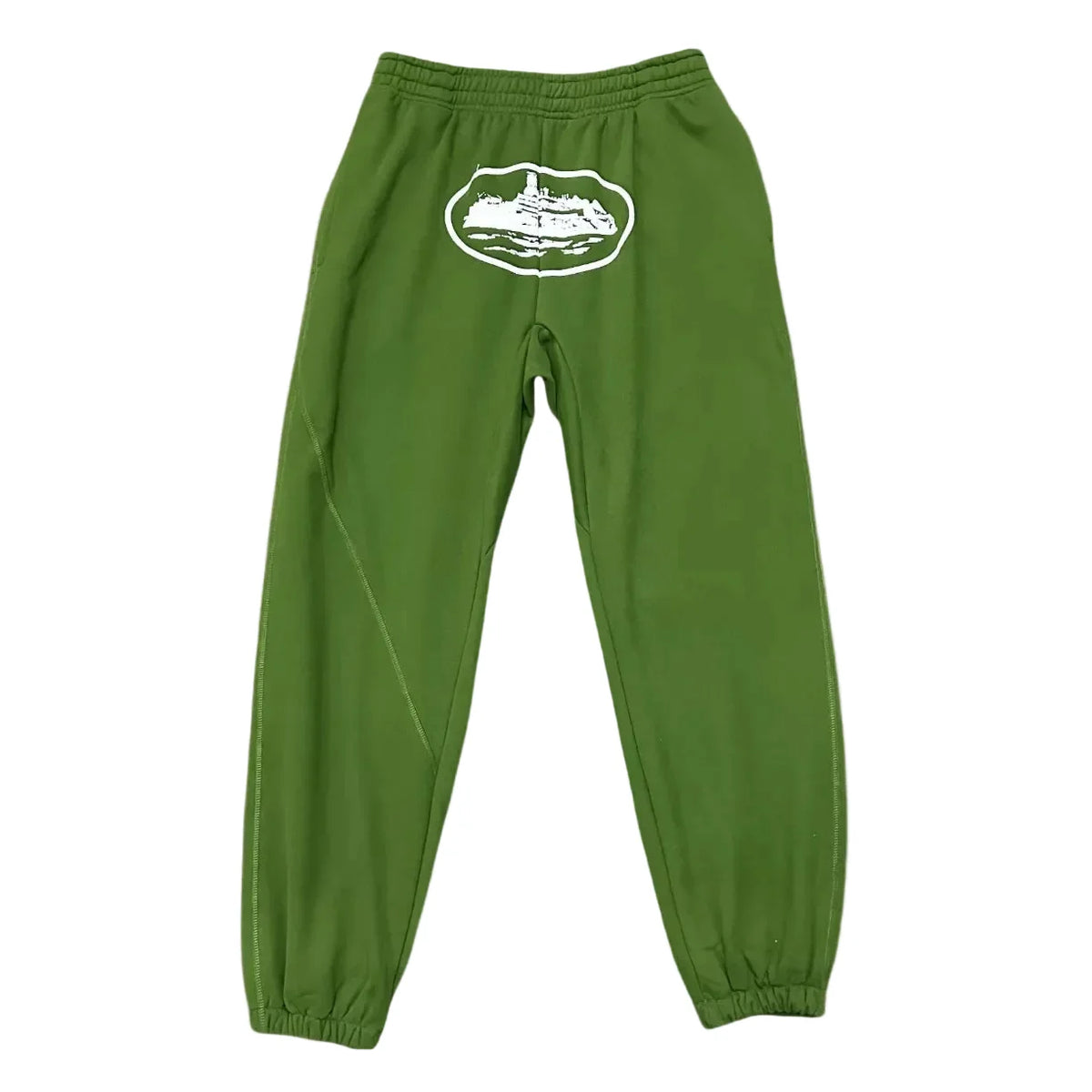 Corteiz Alcatraz Island Heavyweight Sweatpants green