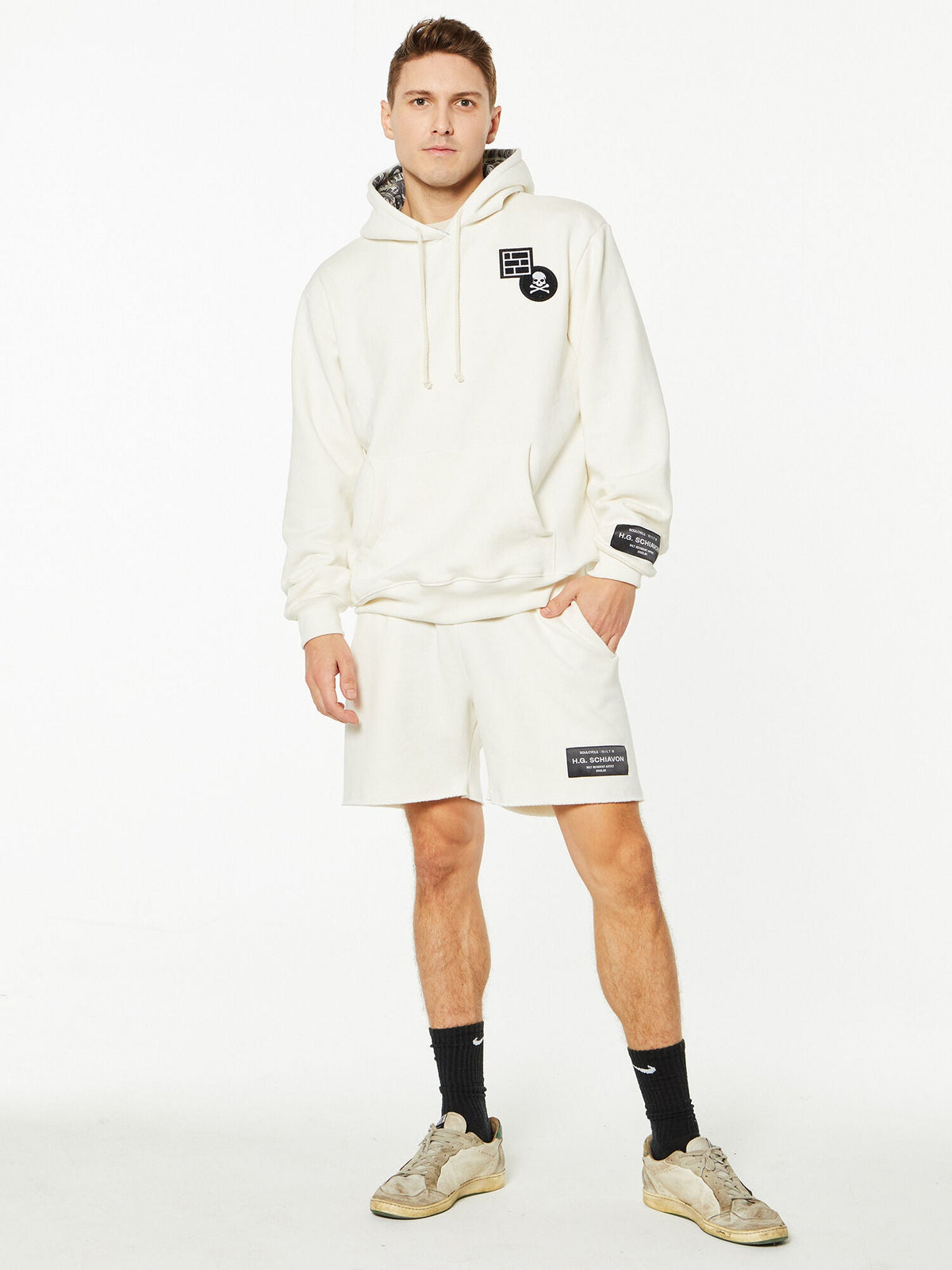 SOULCYCLExBILT ZEE SHORT CREAM