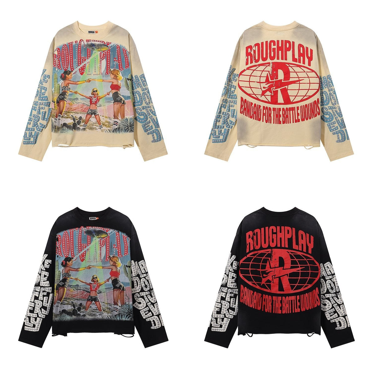 Rough Play Together Graphic Long-Sleeve T-Shirt