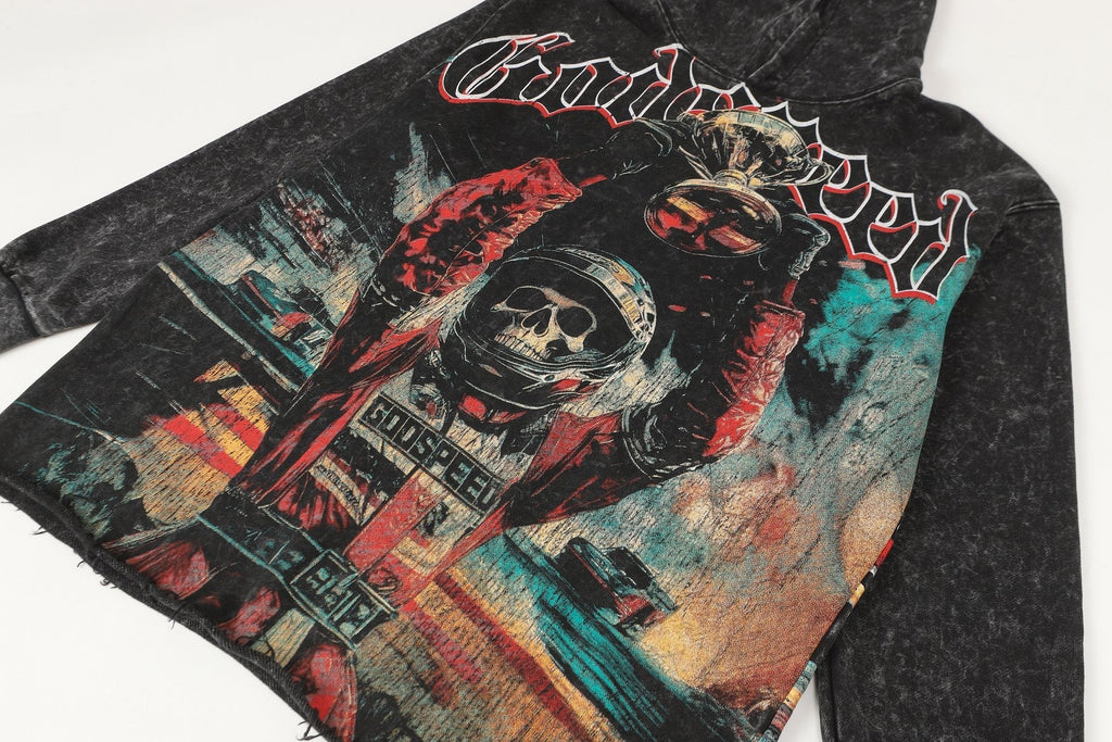 Godspeed Death Before Race Graphic Hoodie
