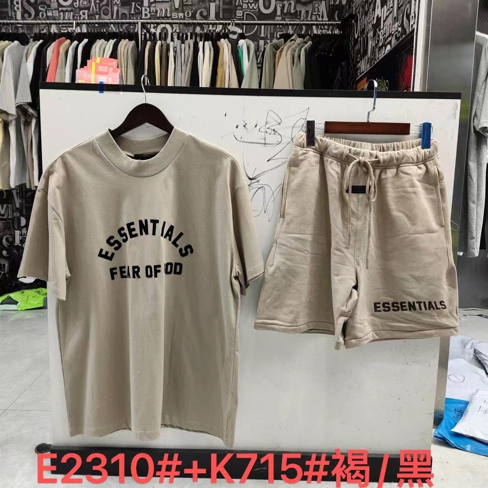 ESSENTIALS Front Logo T-Shirt & Shorts Set