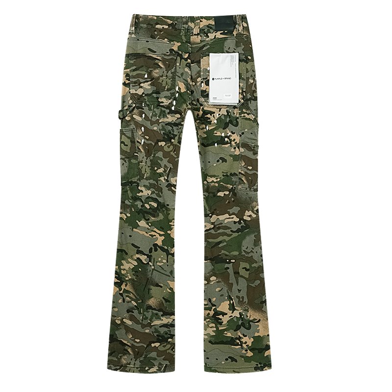 Purple Brand Green Camouflage Utility Pants