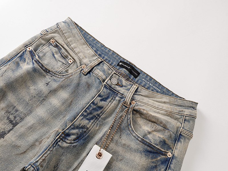 Purple Brand Light Blue Distressed Jeans