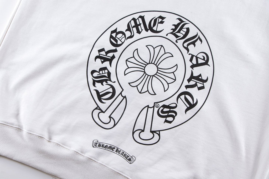 Chrome Hearts Rainbow Horseshoe Graphic Zip-Up Hoodie