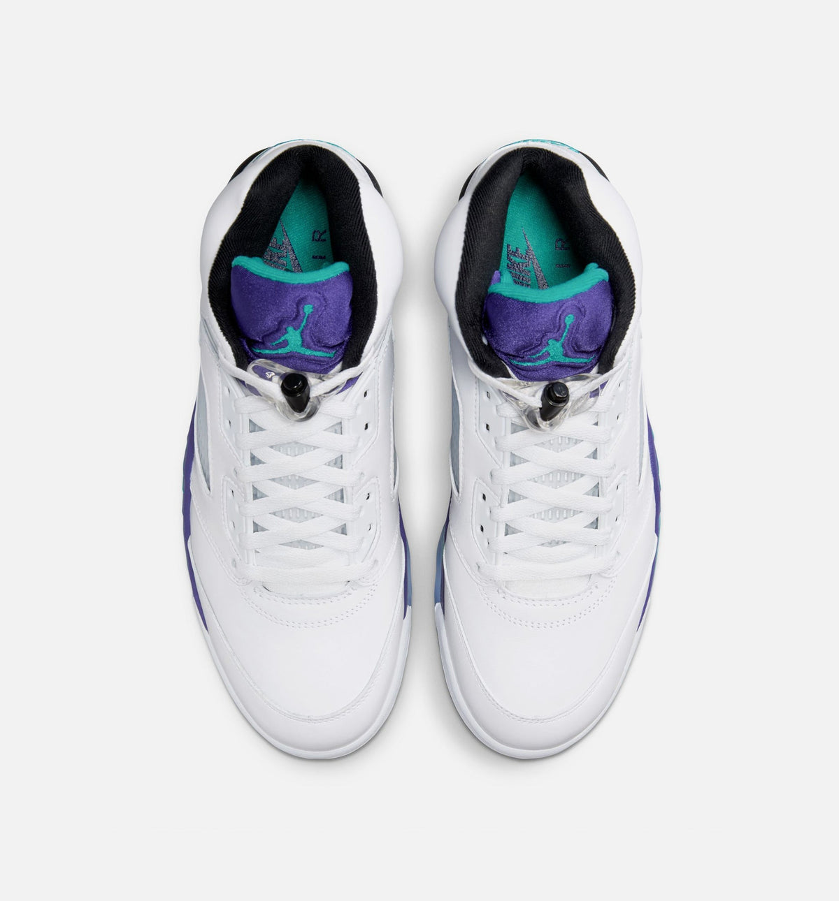 Air Jordan 5 Retro Grape Men's Lifestyle Shoes - White/New Emerald/Grape Ice/Black