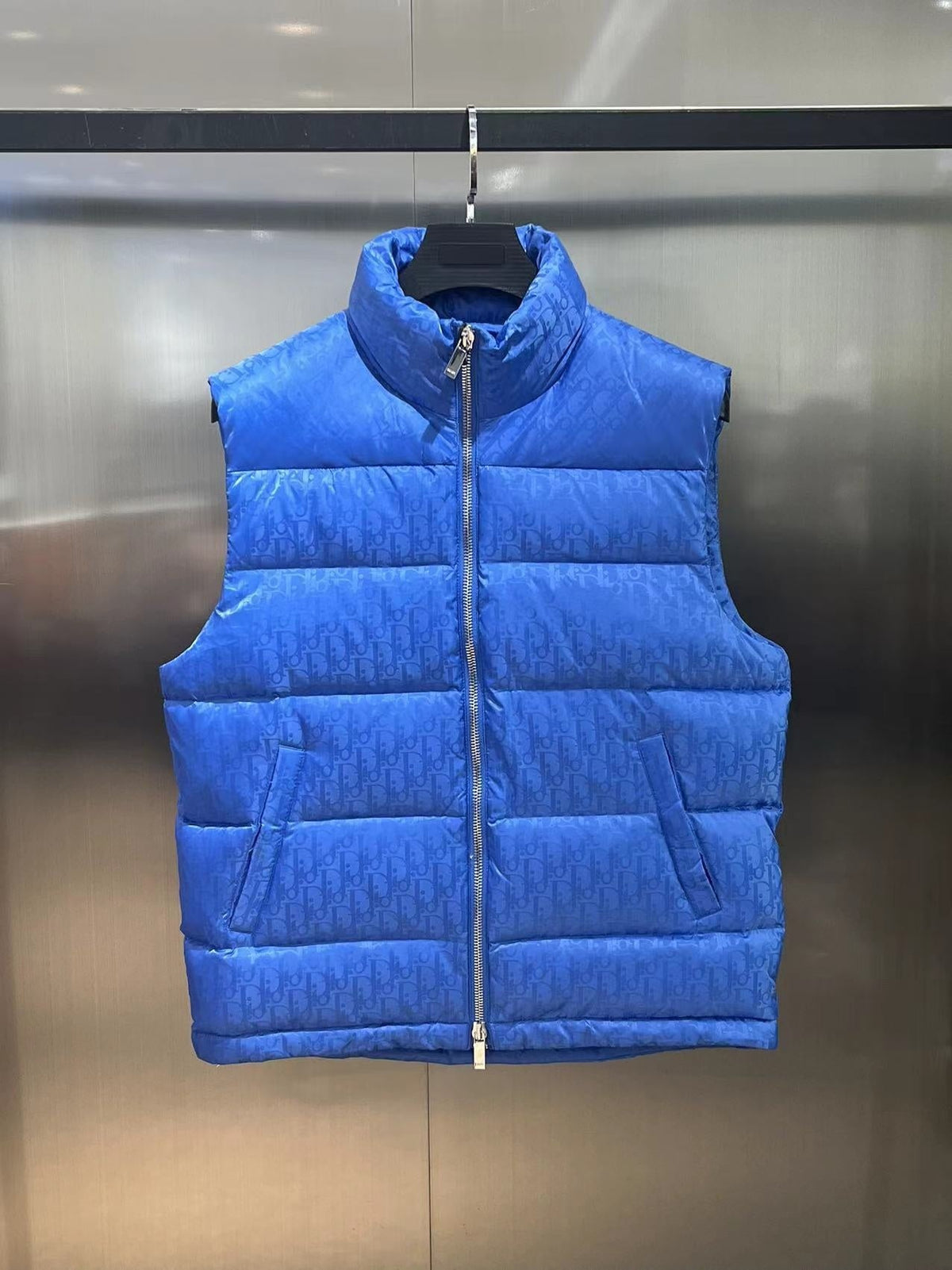 Dior Blue Oblique Monogram Down Vest