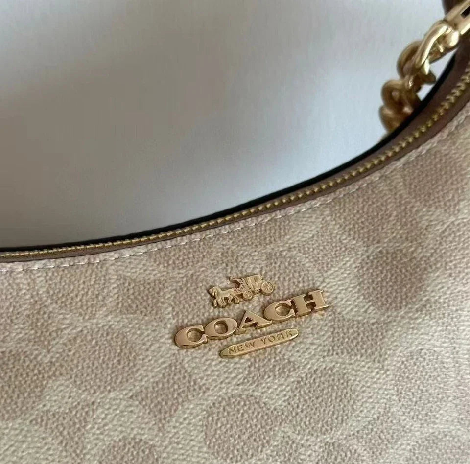 Coach Teri Shoulder Bag Signature Canvas CV933