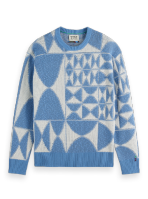 S&S Textured Jacquard Crewneck