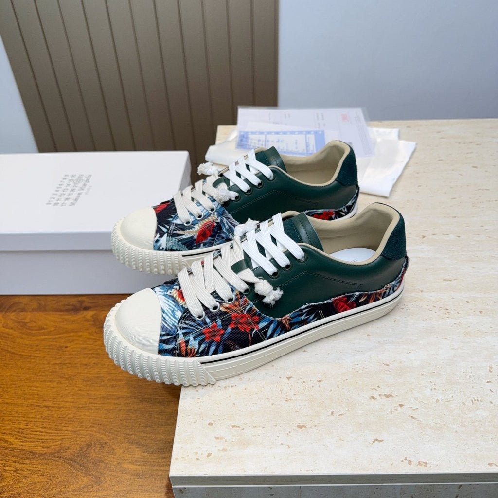 Maison Margiela Floral Panel Low-Top Sneakers