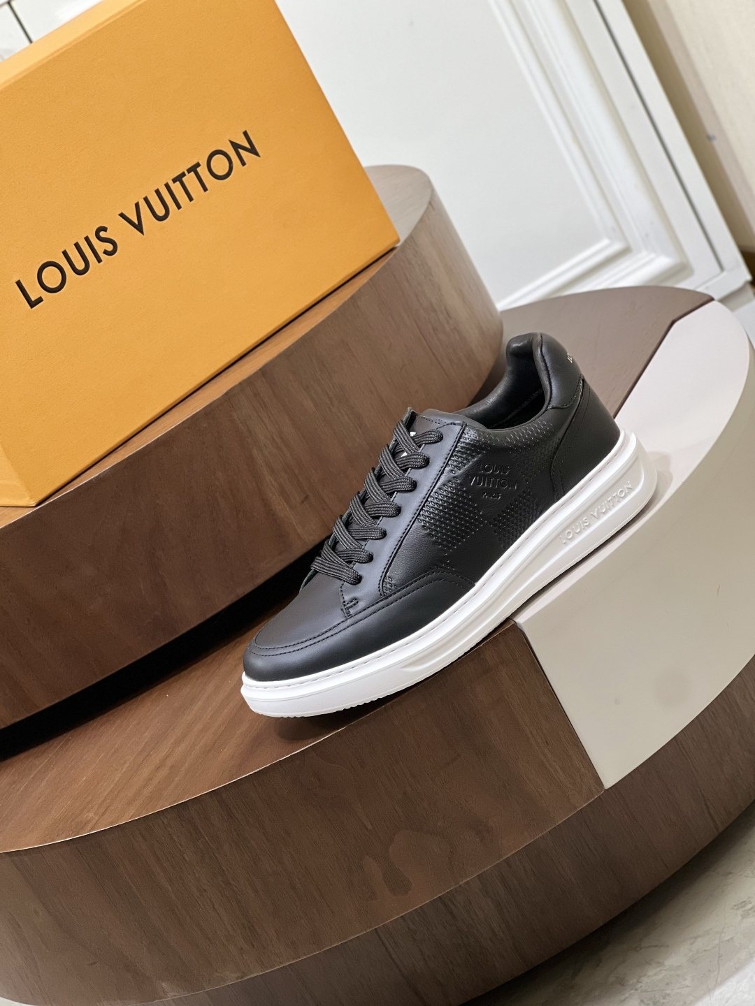 Louis Vuitton Black Low-Top Sneakers