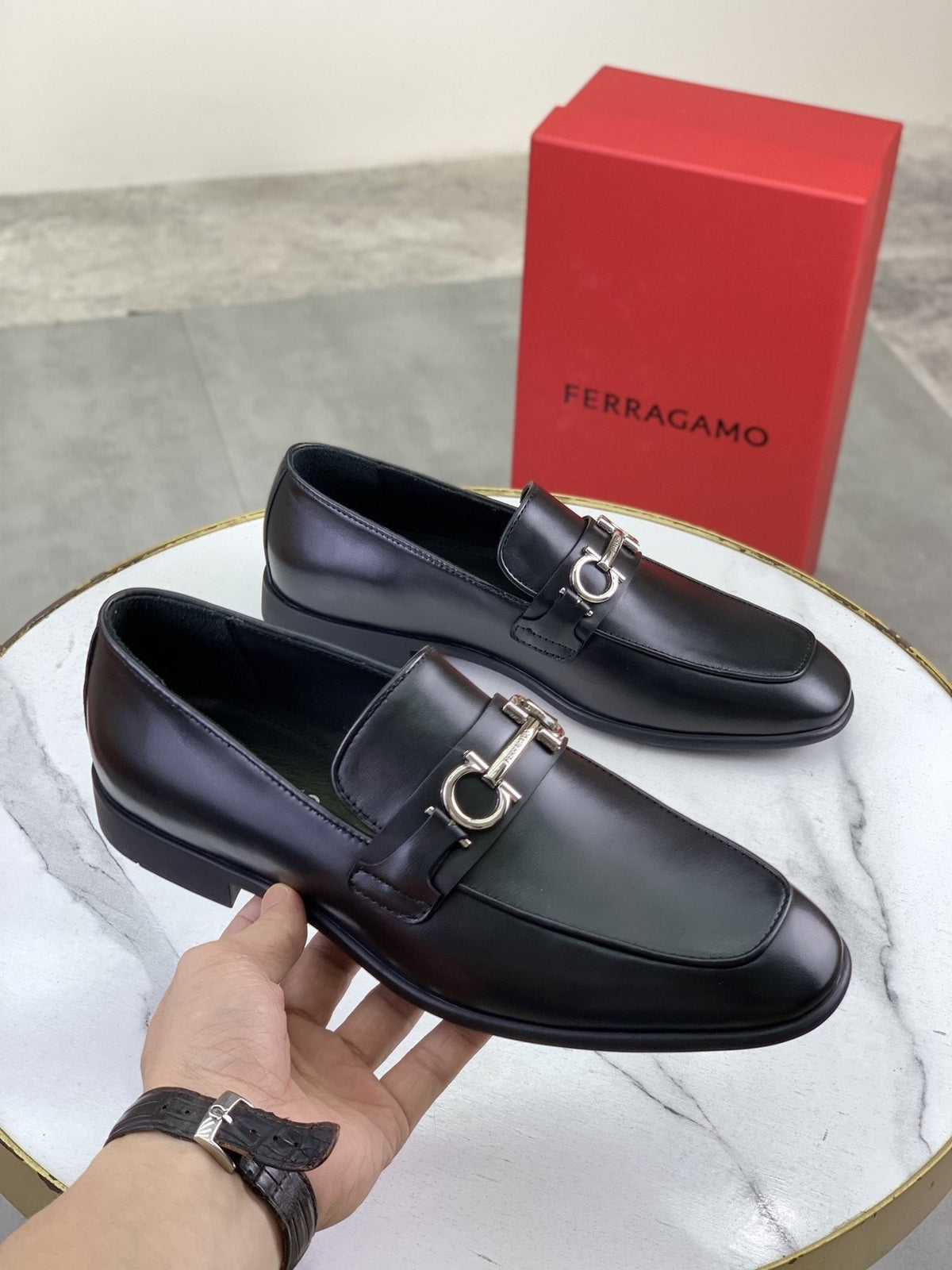 Salvatore Ferragamo Metal Bit Loafers