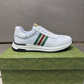 Gucci Men's Striped Low-Top Sneakers