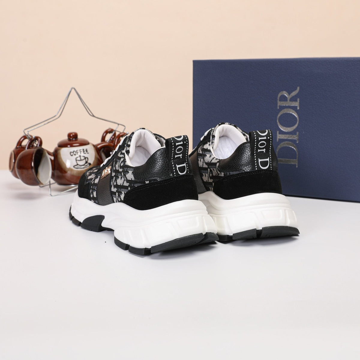 Dior Patterned Low-Top Sneakers