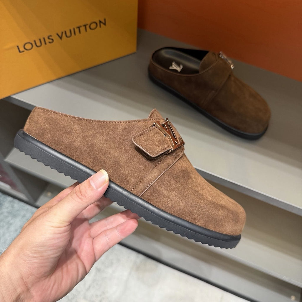Louis Vuitton Men's Adjustable Strap Slip-On Shoes