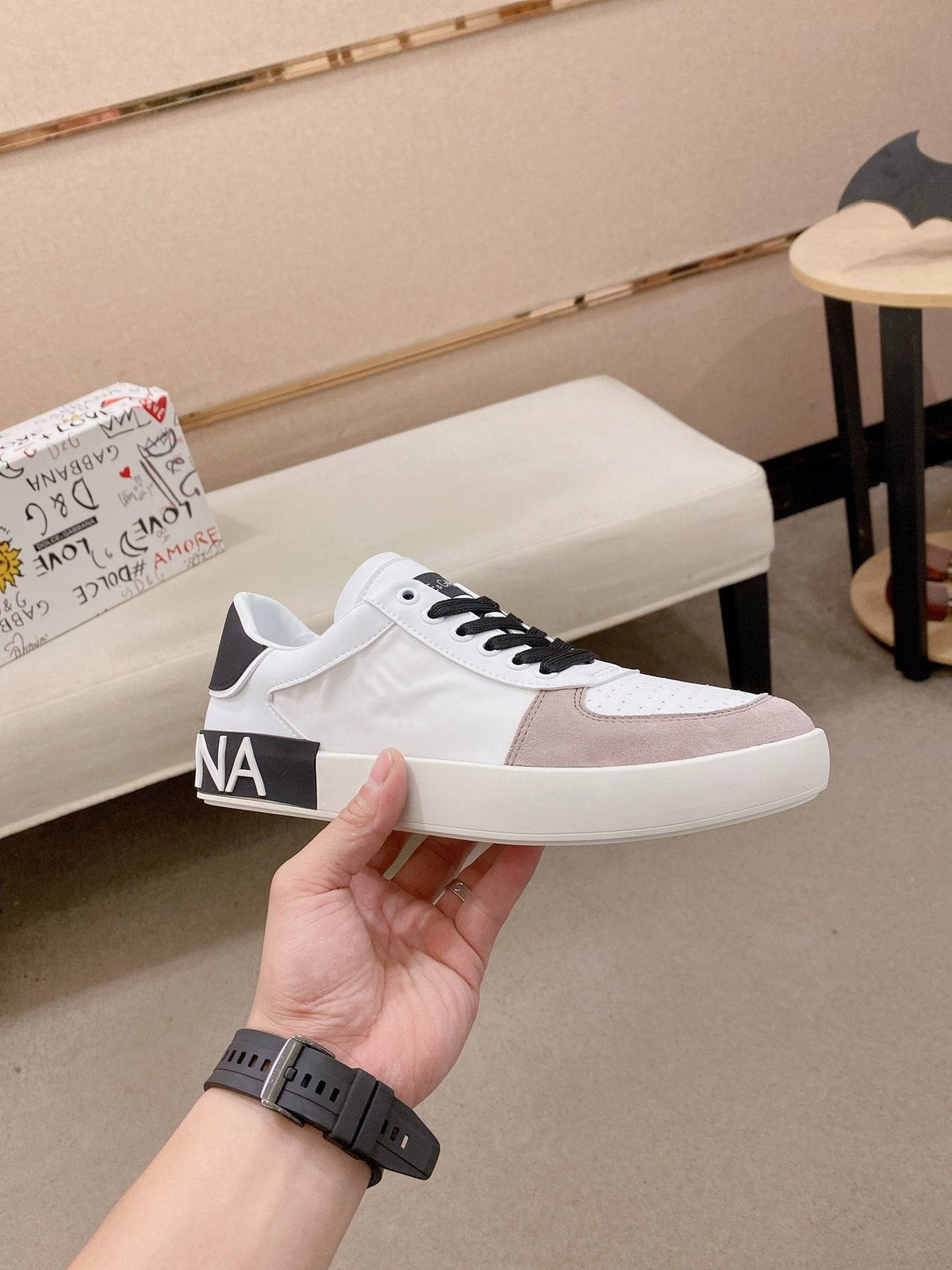 Dolce & Gabbana Contrast Low-Top Sneakers