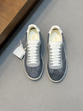 Brunello Cucinelli Men's Low-Top Suede Sneakers