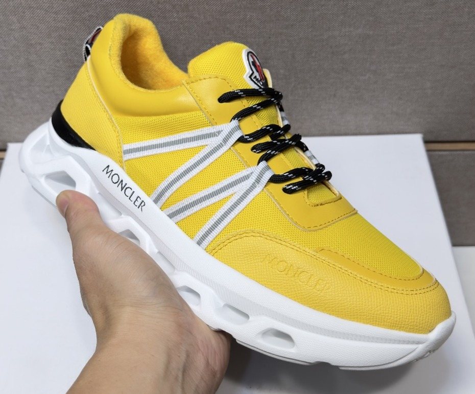 Moncler Men's Layered Lace-Up Sneakers