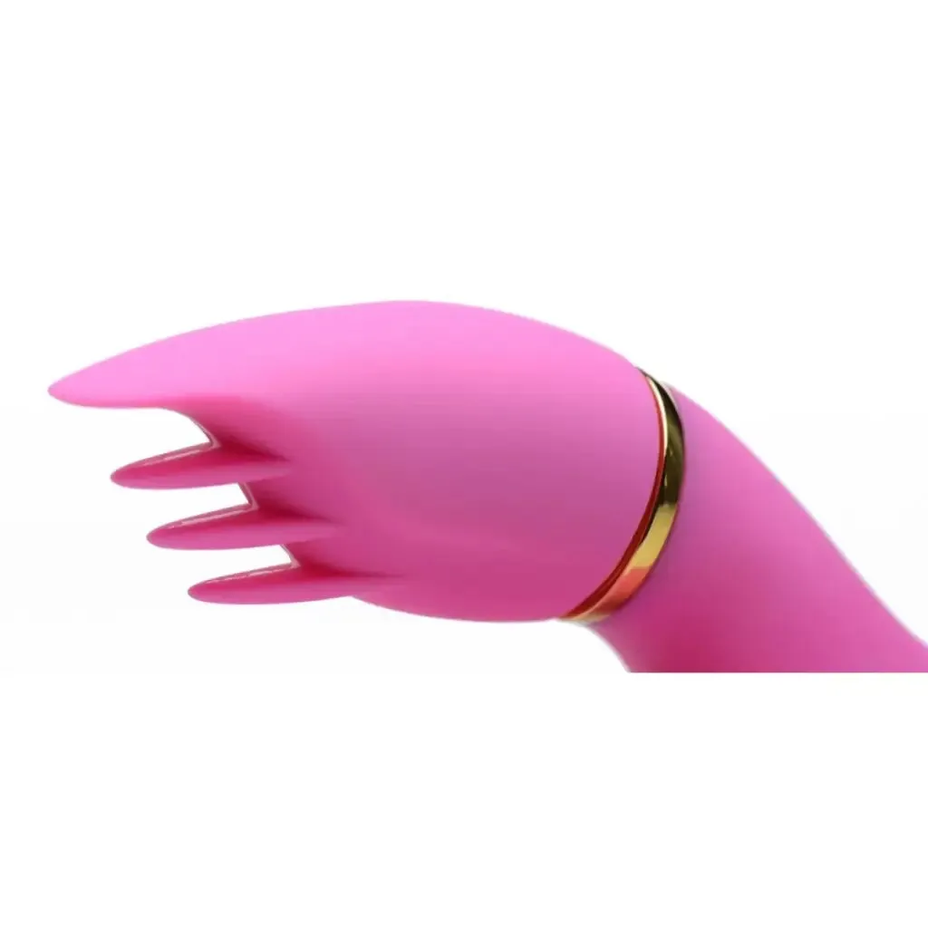 10x Versa-thrust Vibrating And Thrusting Silicone Rabbit With 3 Attachments