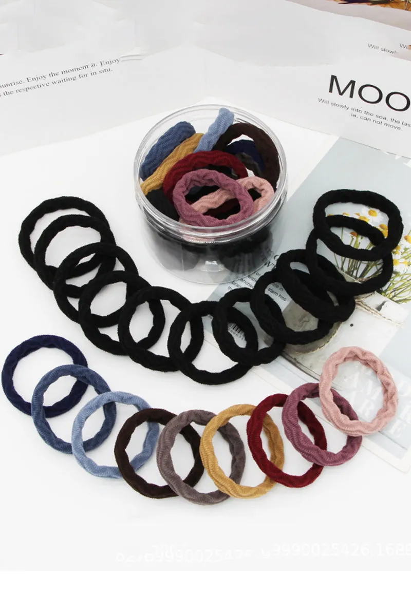 20PCS SCRUNCHIES ELASTIC HAIR BANDS, 20PCS PER 1 PACK