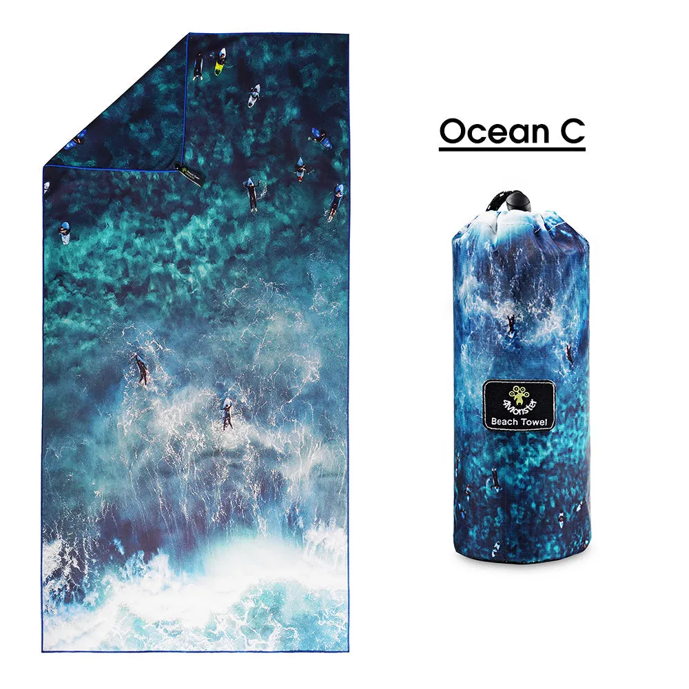 4Monster Ocean Series Microfiber Beach Towel