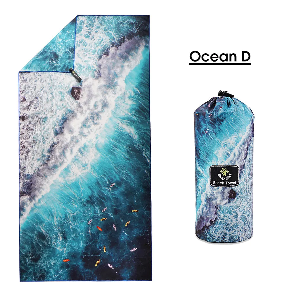 4Monster Ocean Series Microfiber Beach Towel