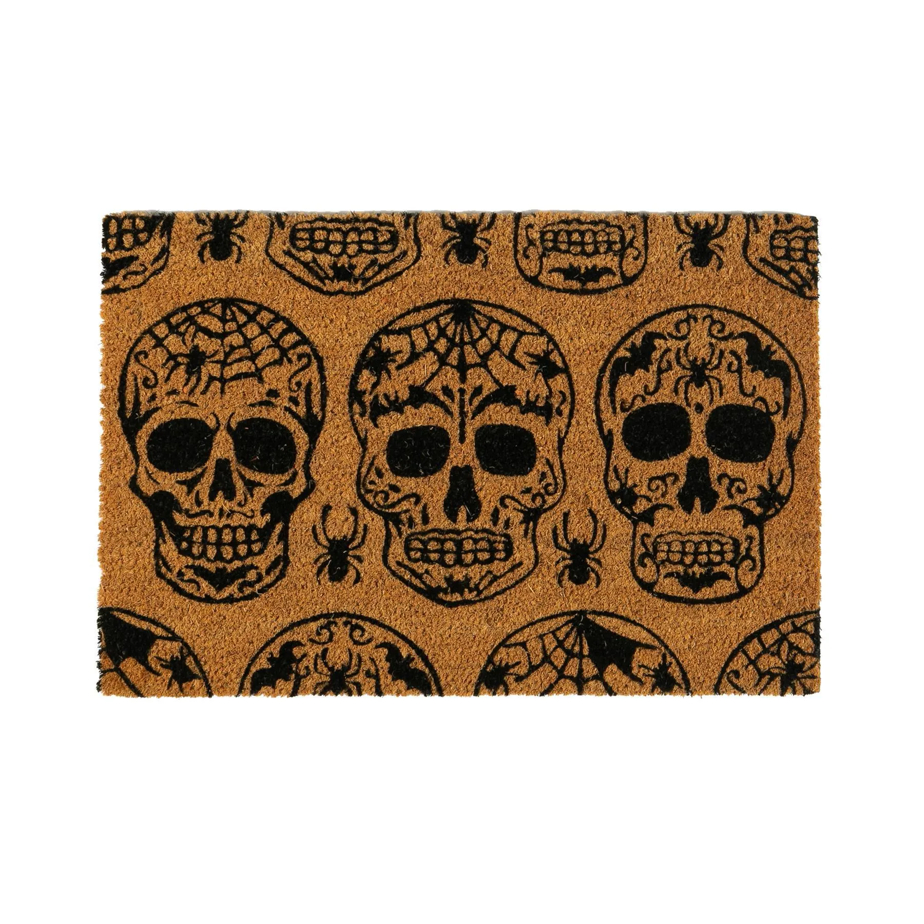 60cm x 40cm Day of the Dead Coir Door Mat - By Nicola Spring