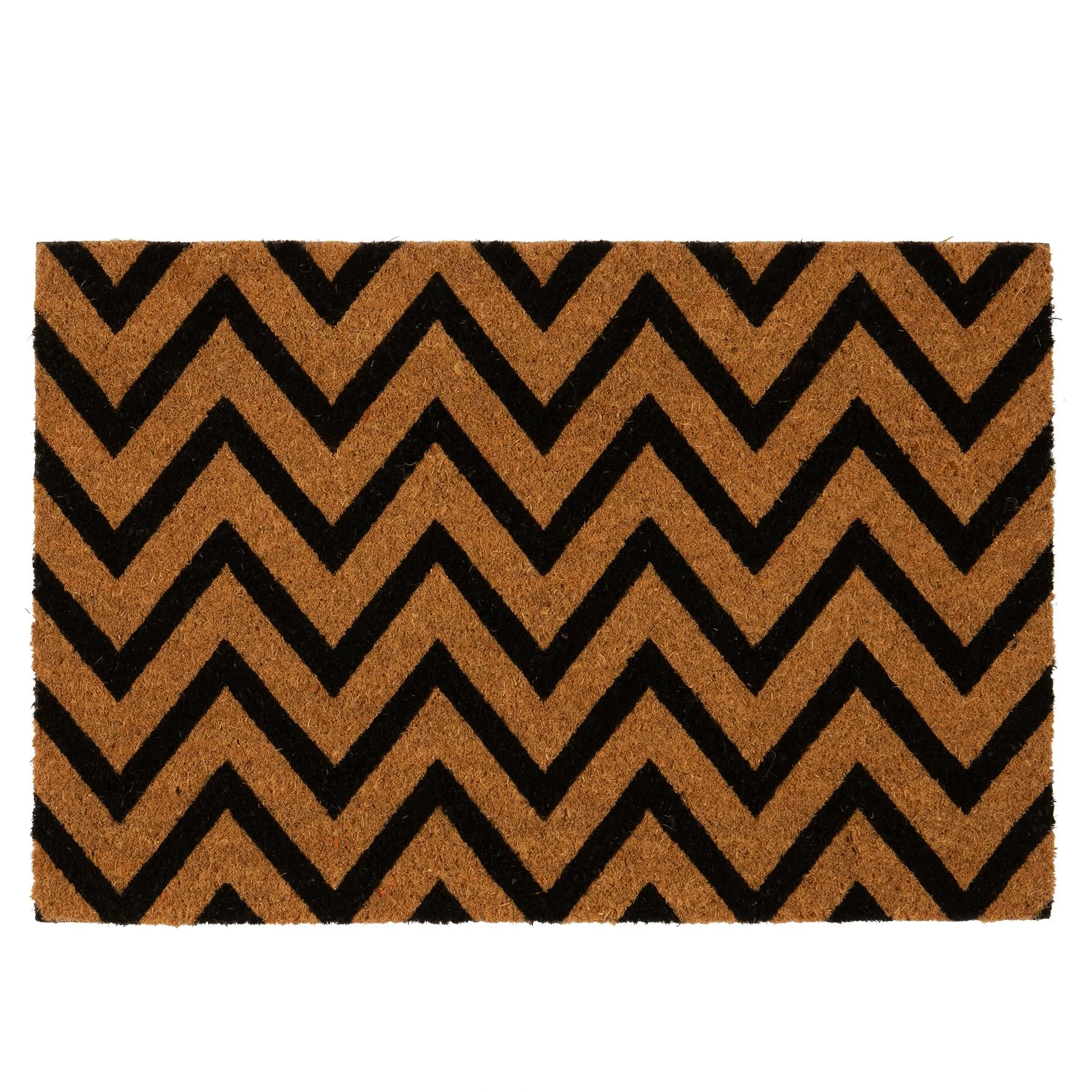 60cm x 40cm Zig Zag Coir Door Mat - By Nicola Spring