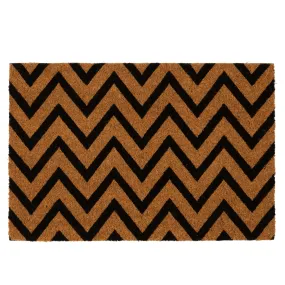 60cm x 40cm Zig Zag Coir Door Mat - By Nicola Spring