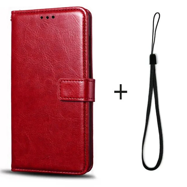 6.26" Cases For Xiaomi Redmi 7 Case Cover Magnetic Flip Business Wallet Leather Phone case For Redmi 7 Coque with Card Holder