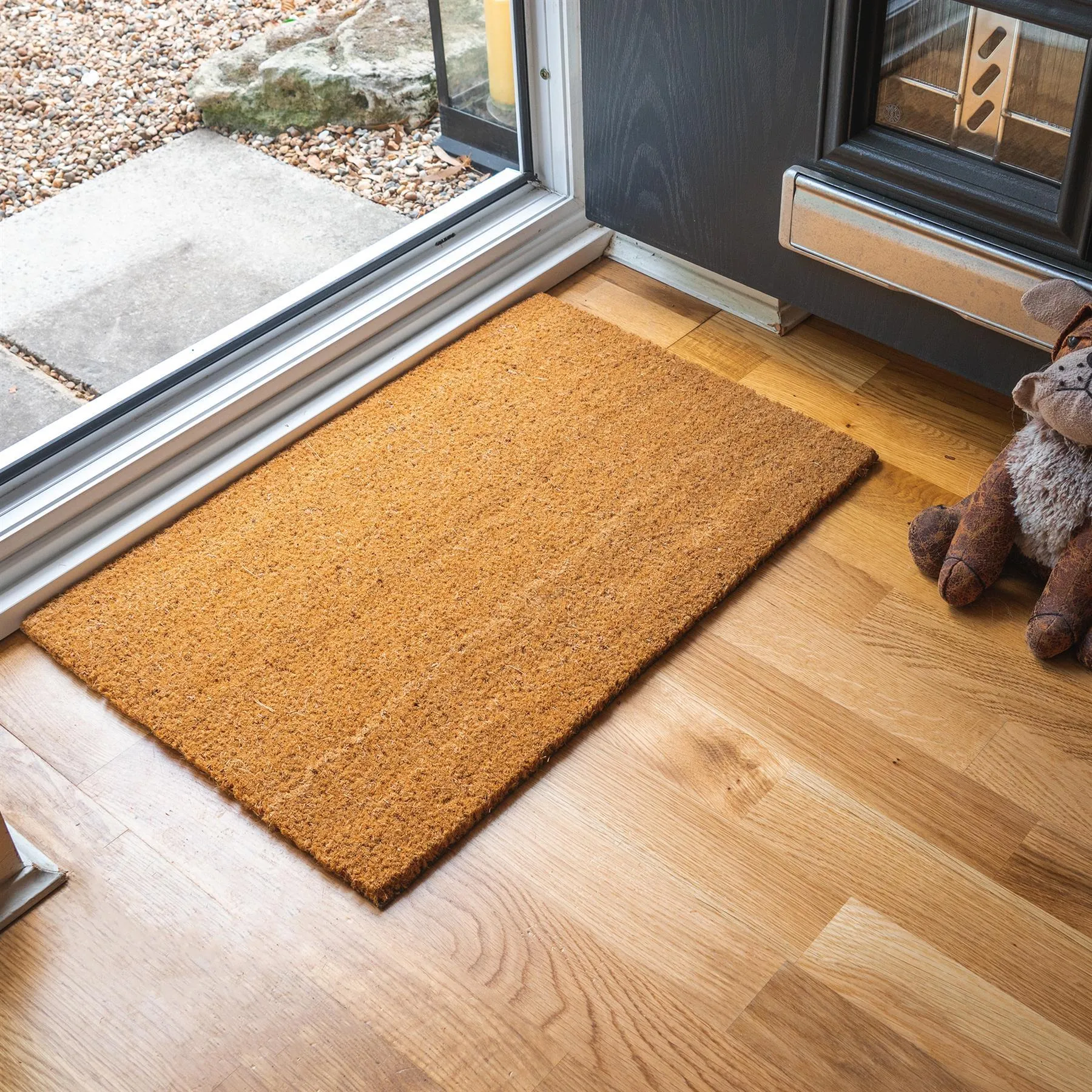 70cm x 40cm Plain Coir Door Mat - By Nicola Spring