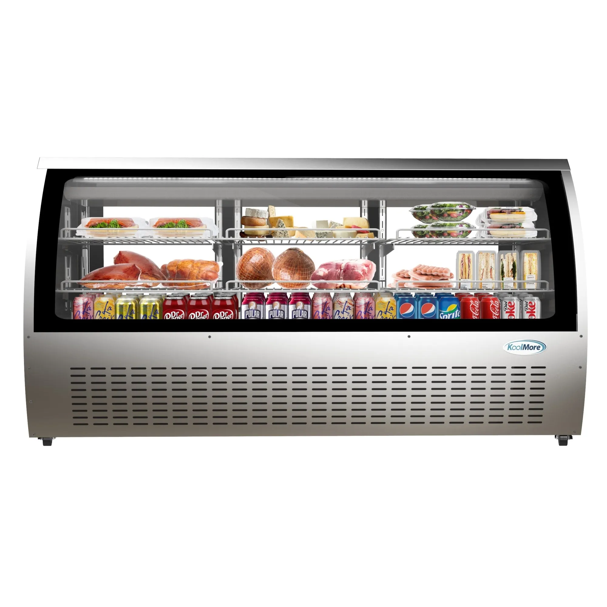 82 in. Deli Display Refrigerator - 32 Cu Ft. RD32C-SS.