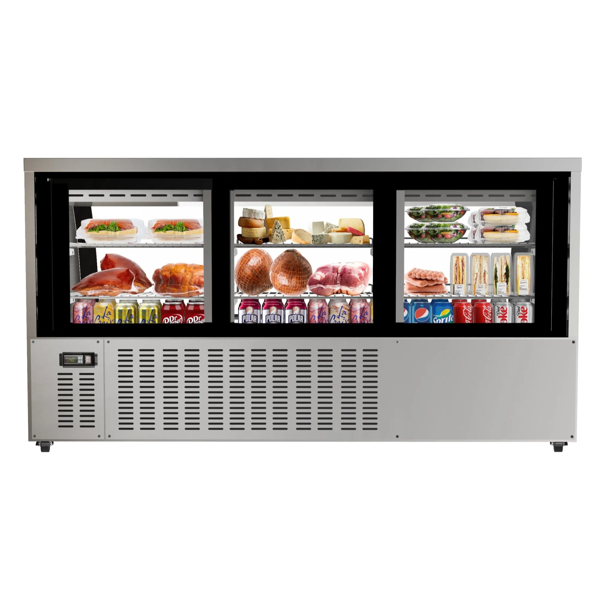 82 in. Deli Display Refrigerator - 32 Cu Ft. RD32C-SS.