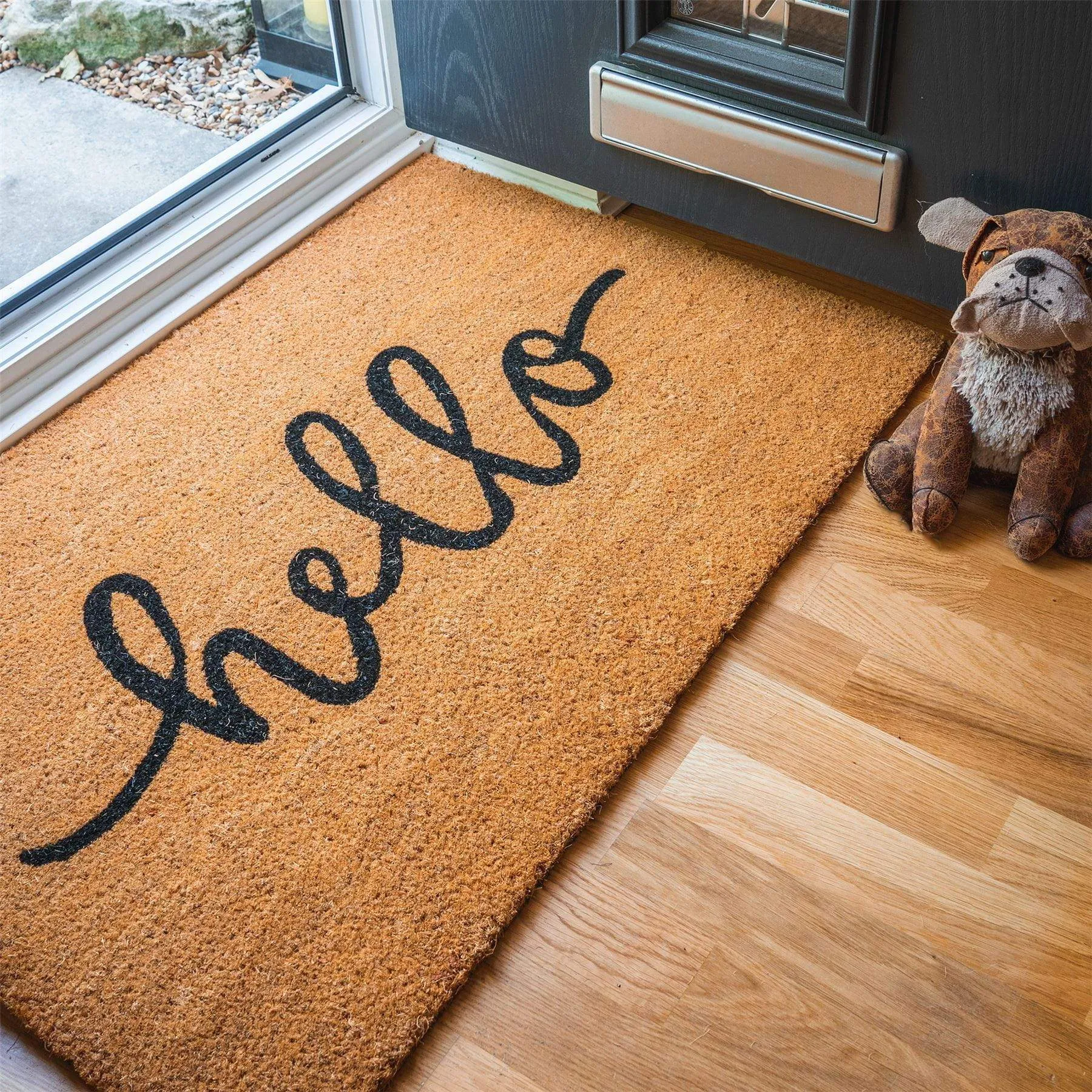 90cm x 60cm Hello Coir Door Mat - By Nicola Spring