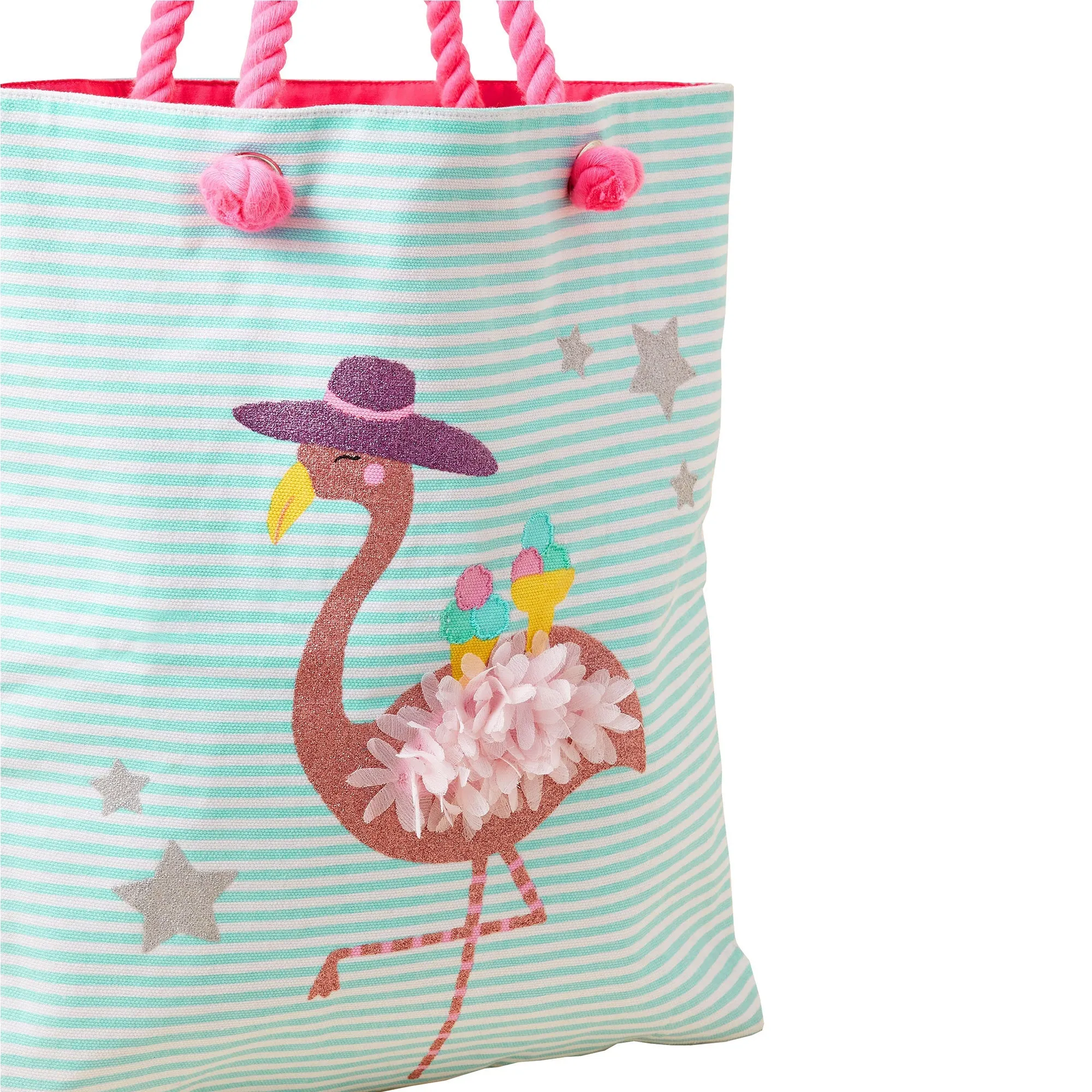 Accessorize London Girl's Flamingo Shopper Bag