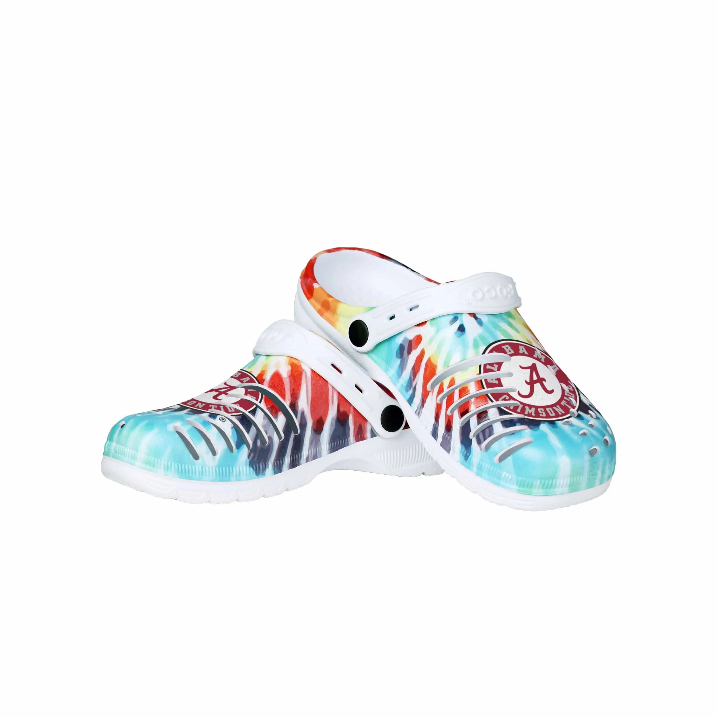 Alabama Crimson Tide NCAA Womens Tie-Dye Clog With Strap