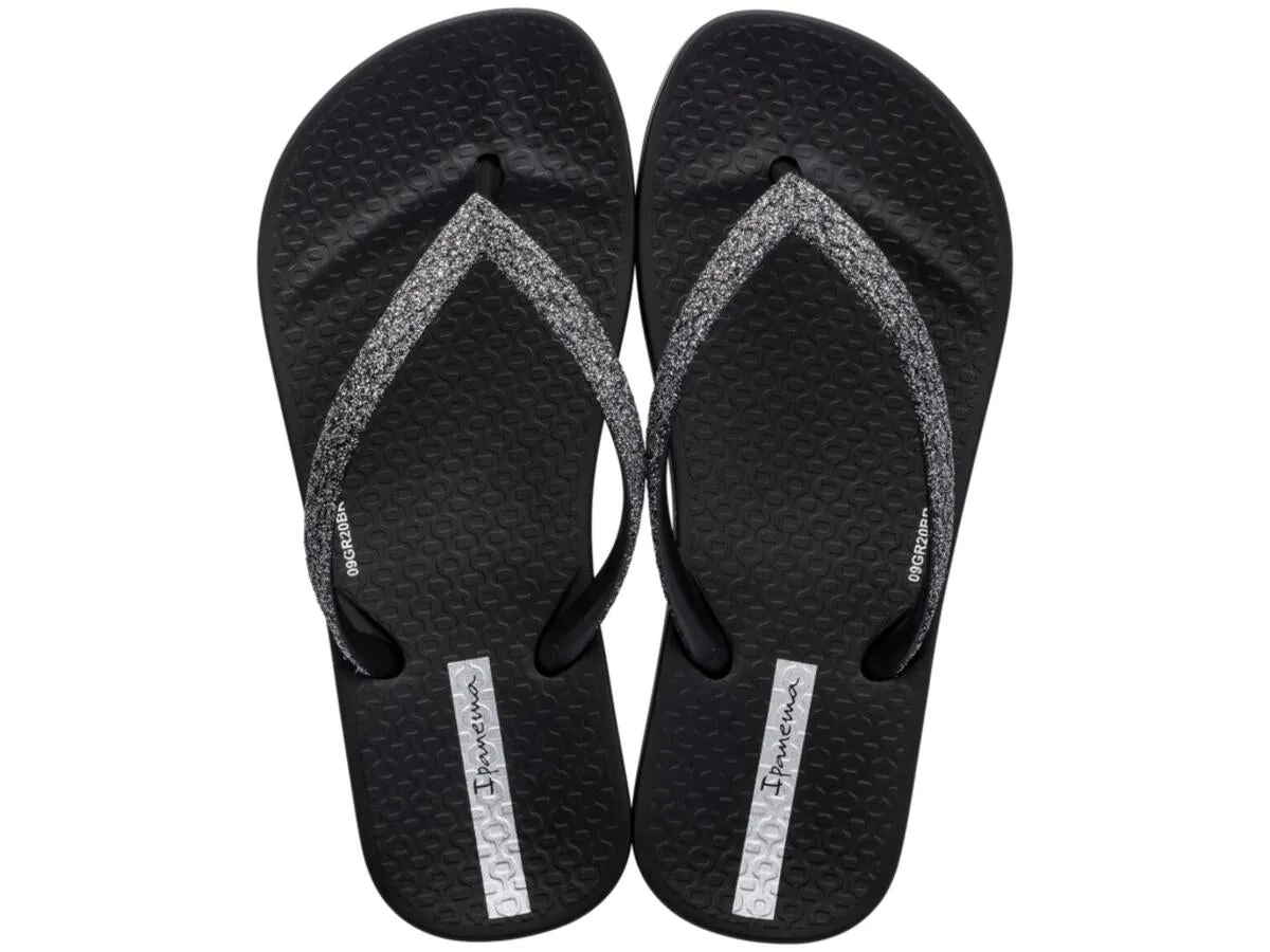 Ana Sparkle Kids Flip Flop - Black