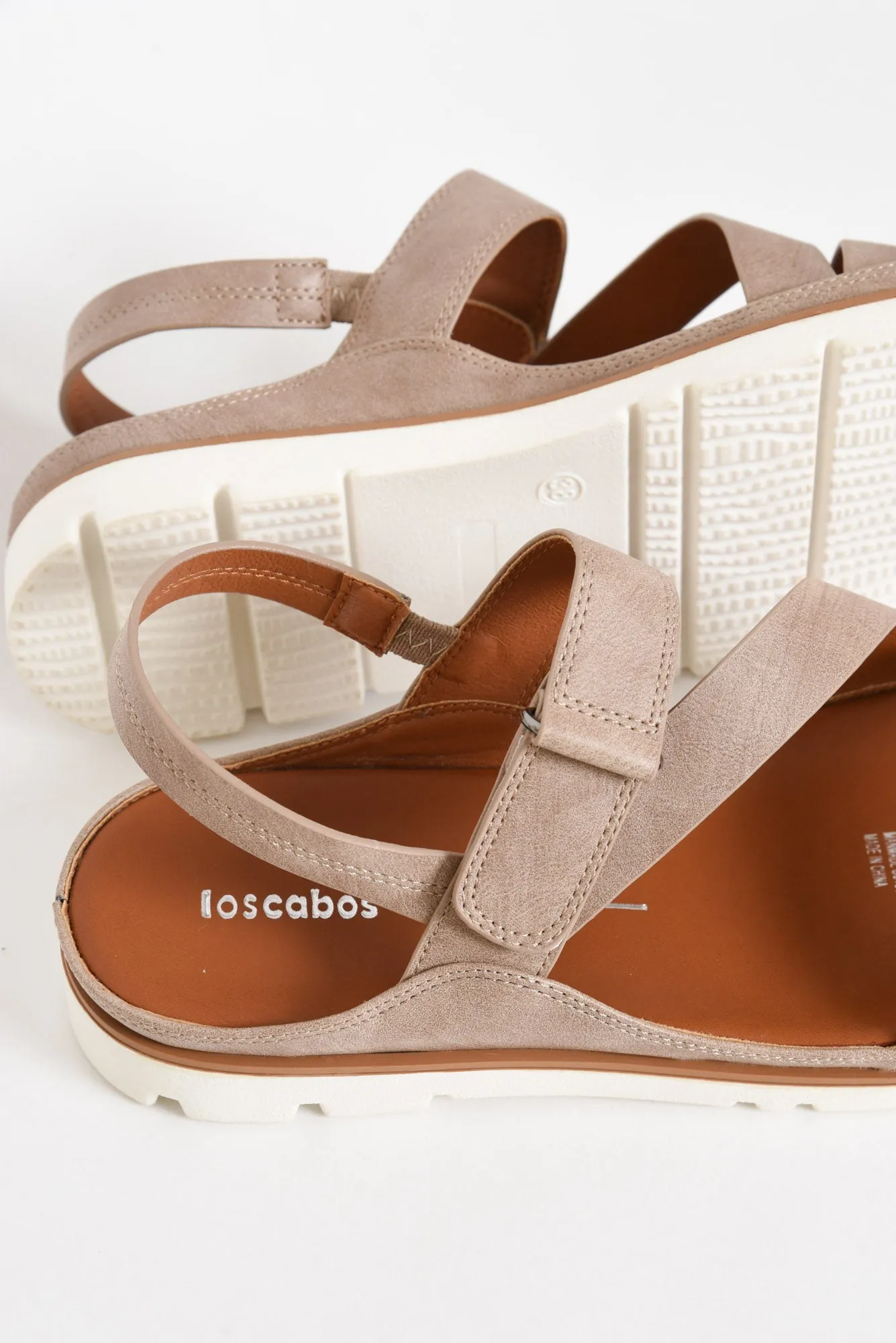 Ashli Taupe Strappy Sandal