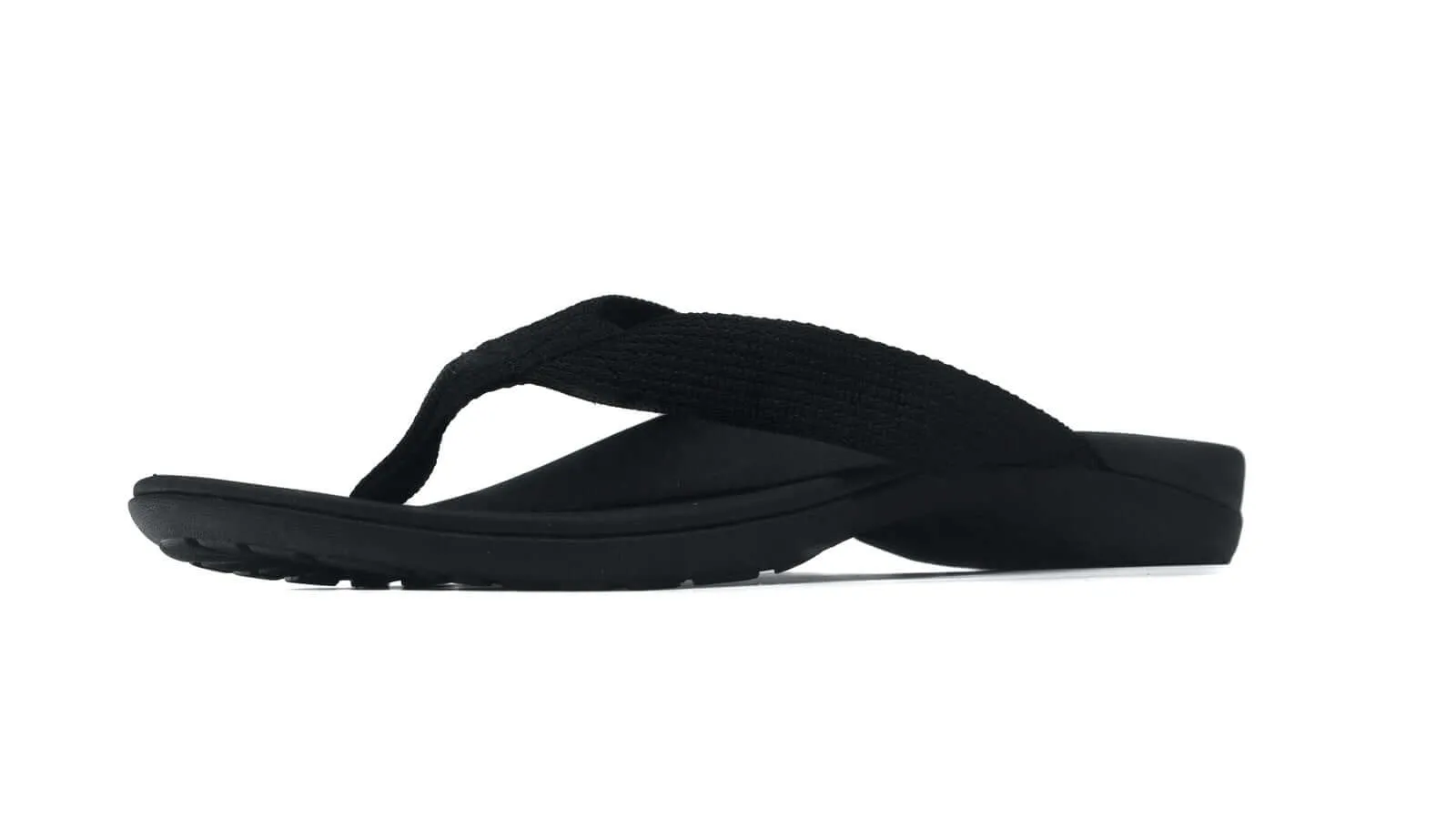 AXIGN Premium Orthotic Arch Support Flip Flops Sandal Thongs Archline - Black