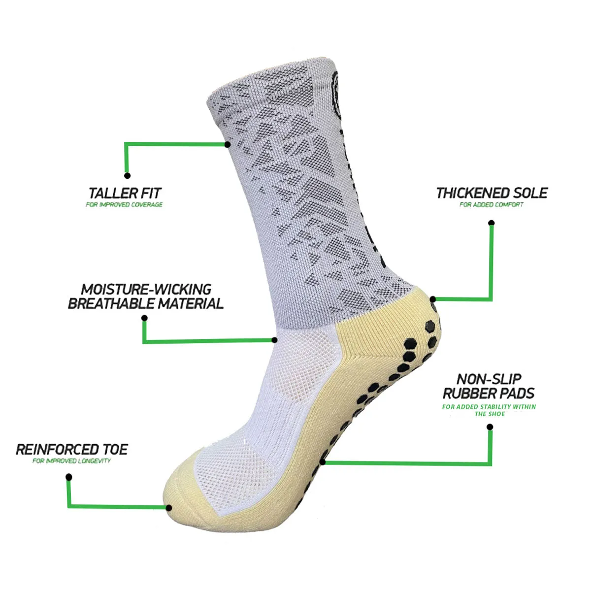 Ayrtek TeamTek Cricket Traction Socks